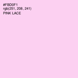 #FBD0F1 - Pink Lace Color Image